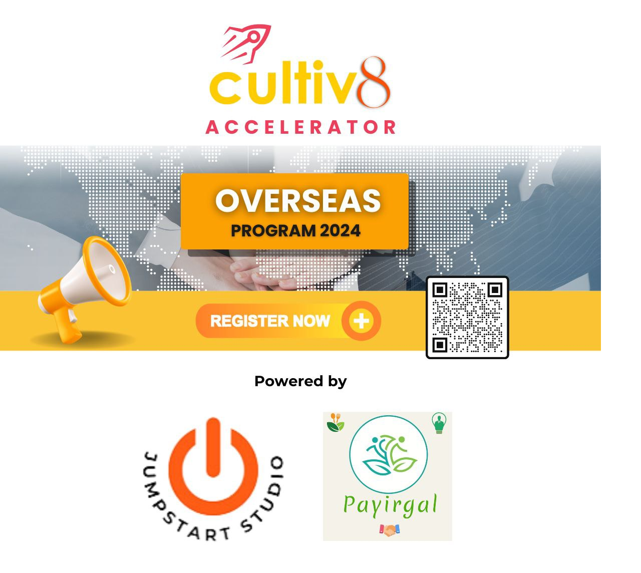 Cultiv8 Overseas Incubator Accelerator Program 2024 Jumpstart Studio Australia Payirgal Coimbatore