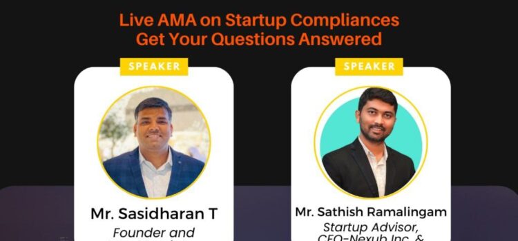 Cultiv8-TBI Startup Incubator Zoom AMA session experts on Startup Compliance